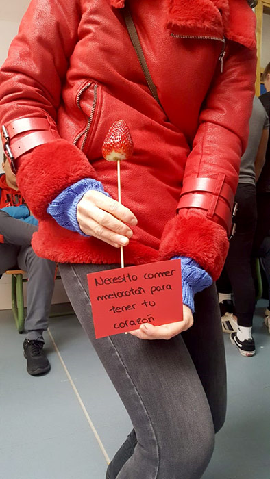 Fruta en San Valentín