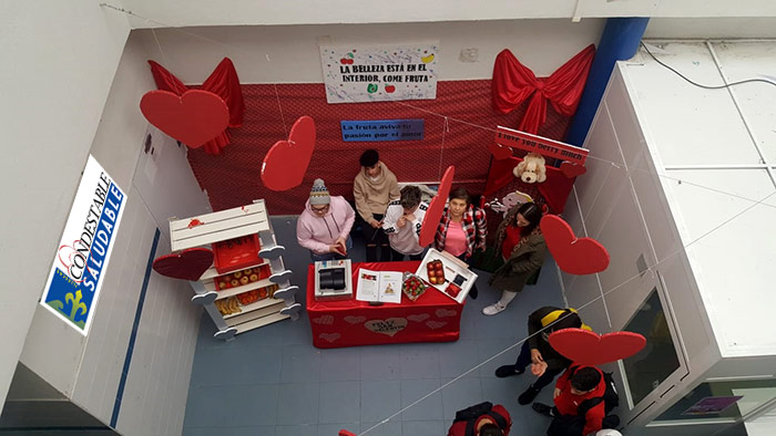 Fruta en San Valentín