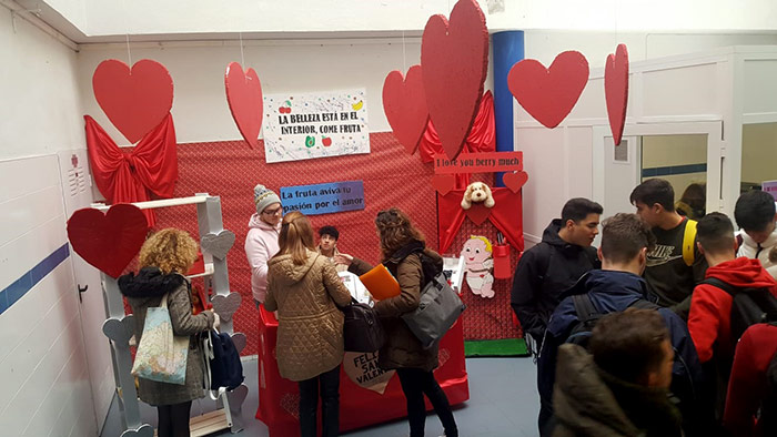 Fruta en San Valentín