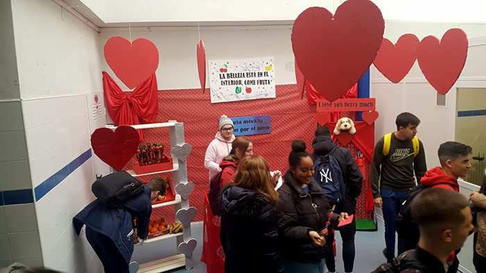 Fruta en San Valentín