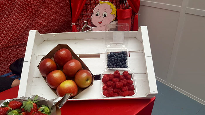 Fruta en San Valentín