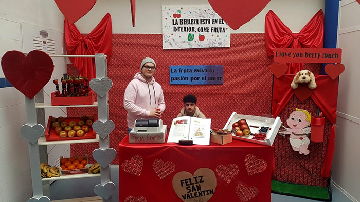 Fruta en San Valentín