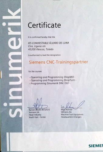 CERTIFICADO SIEMENS