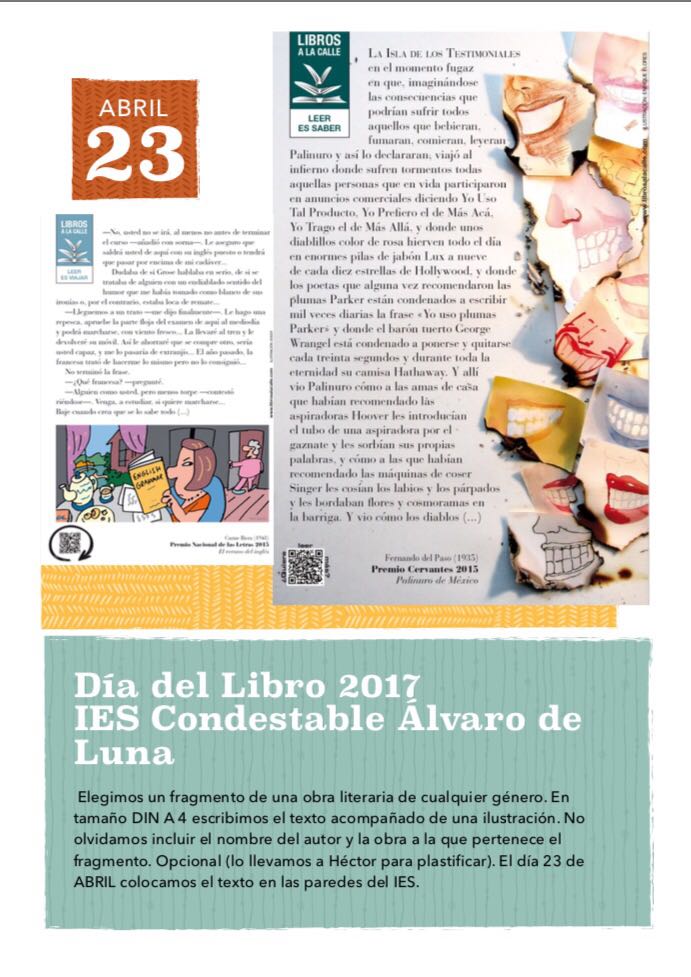 DÍA DEL LIBRO 2017 - 23 ABRIL