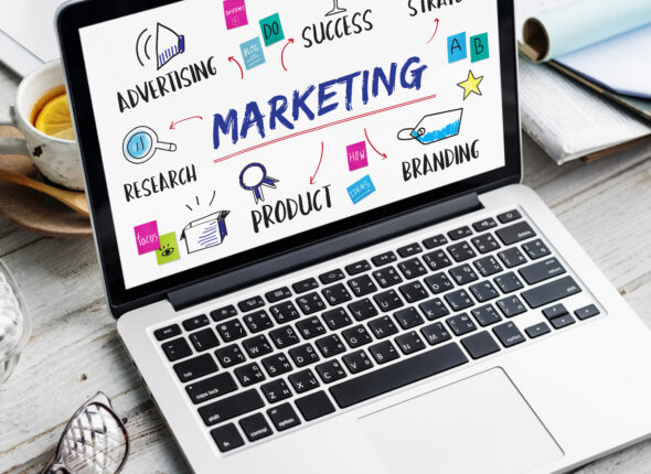 Marketing Ideas Share Research Planning Concept